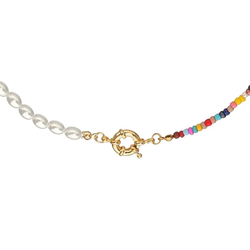 Fifth & Ninth Sommer Beaded Necklace In Blue