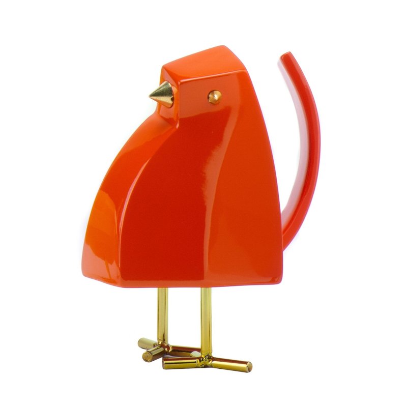 Shop Finesse Decor Bird Sculpture // Small Orange