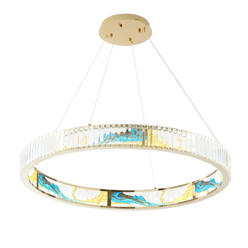 Finesse Decor Boeseman's Colorful Chandelier In Transparent