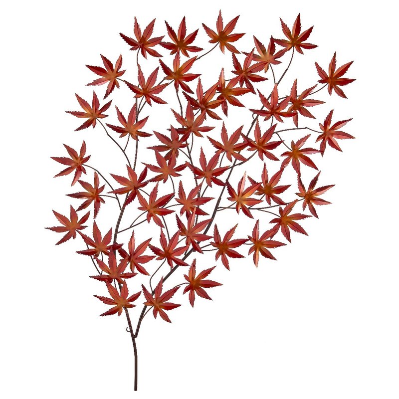 Finesse Decor Fall Leaves Wall Art In Red