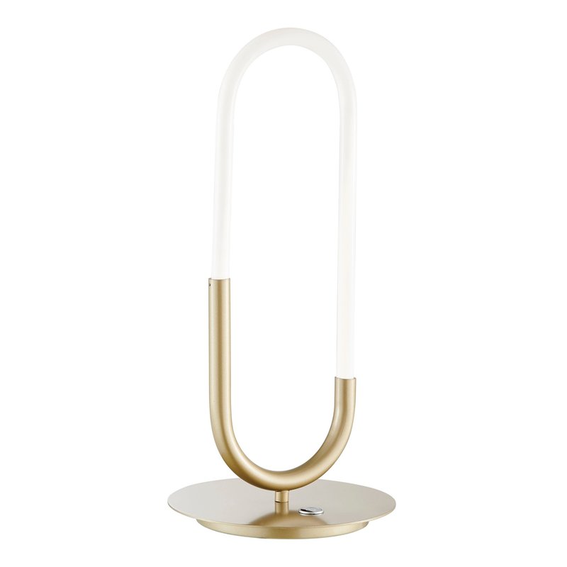 Finesse Decor Led Single Clip Table Lamp In Gold