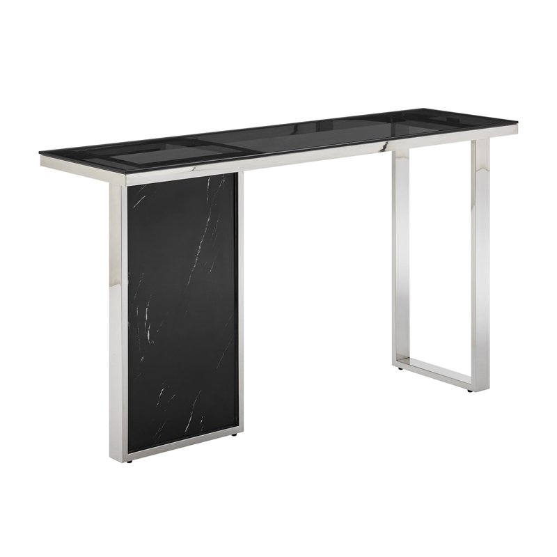 Shop Finesse Decor Monolith Chic Marble Console Table