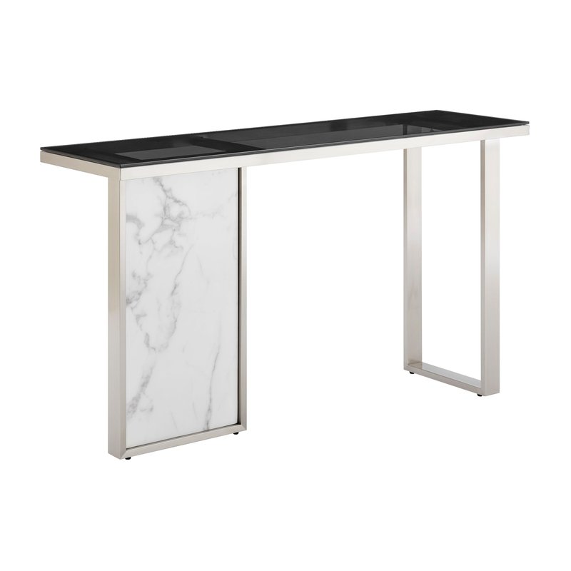 Shop Finesse Decor Monolith Chic Marble Console Table
