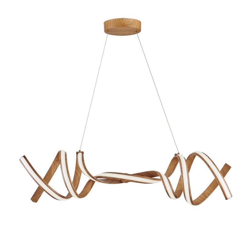 Finesse Decor Munich Led Horizontal Chandelier In Brown