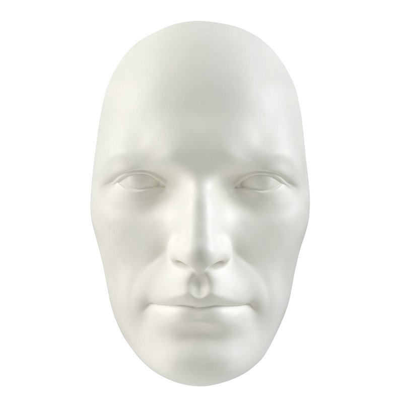 Finesse Decor Sumerian Masculine Face In White