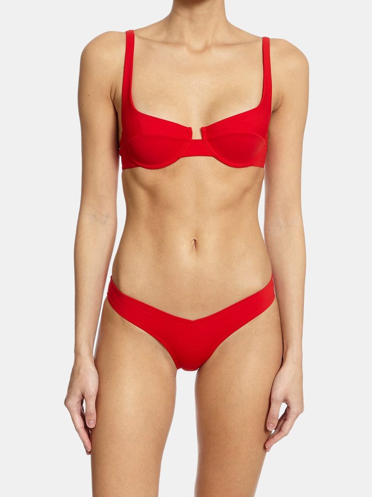 Toiny V-Front Bottom - Cousteau Red