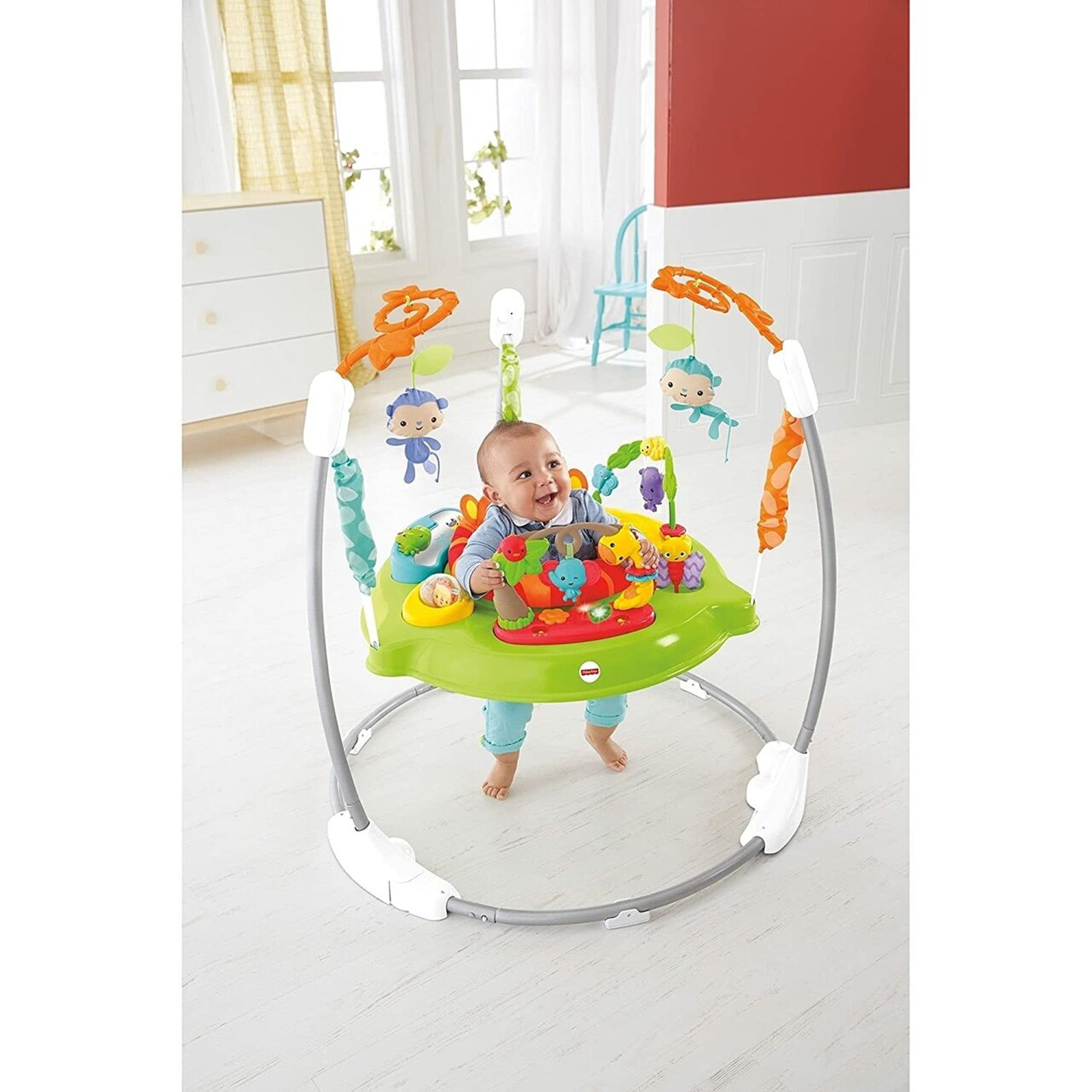 Fisher Price Babies'  Tiger Time Jumperoo In Green