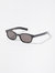 Le Bucheron Oval Sunglasses - Solid Black