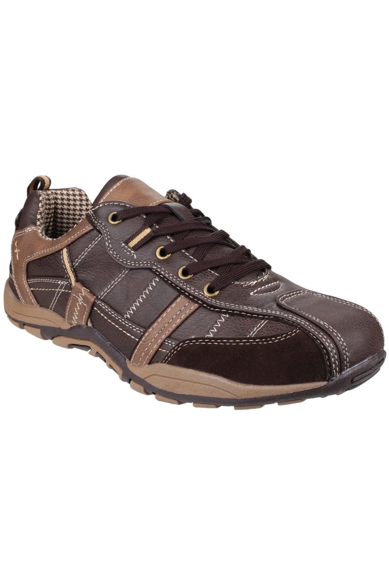 Mens Portsmouth Classic Lace Up Casual Shoe - Brown - Brown