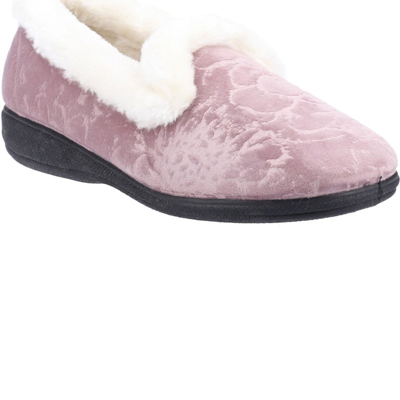 Fleet & Foster Womens/ladies Adelaide Memory Foam Slippers In Pink