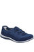 Womens/Ladies Dahlia Suede Leather Slip On Shoes - Navy - Navy