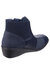 Womens/Ladies Festa Leather Ankle Boots (Navy)