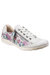Womens/Ladies Juniper Lace Zip Up Casual Sneakers (Floral) - Floral