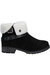 Womens/Ladies Leather Soda Ankle Boots (Black)