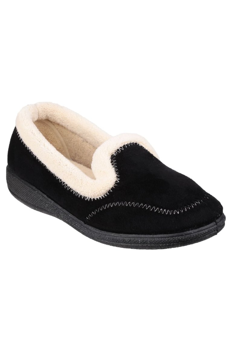 Womens/Ladies Maier Classic Slippers (Black) - Black