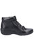 Womens/Ladies Merle Lace Up Leather Ankle Boot - Black