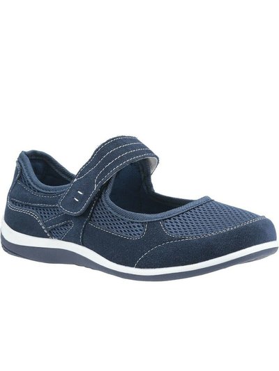 Fleet & Foster Womens/Ladies Morgan Touch Fastening Suede Shoes - Navy product