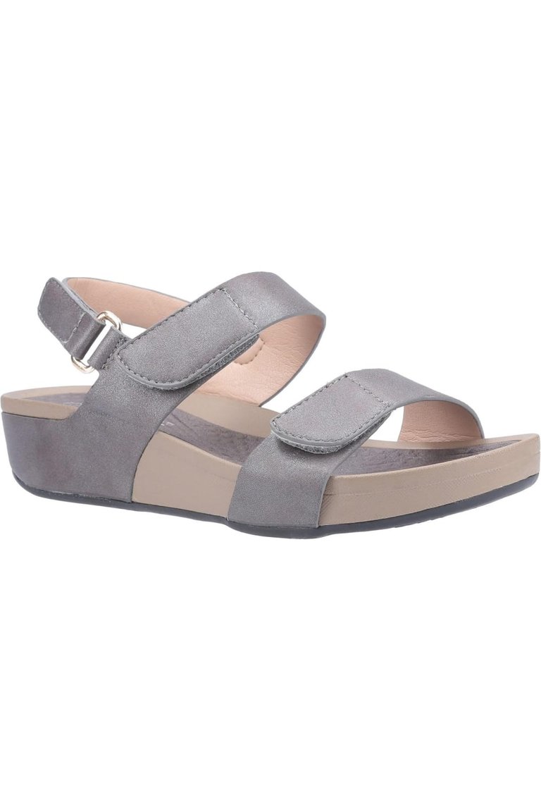 Womens/Ladies Olivia Touch Fastening Sandal (Silver) - Silver