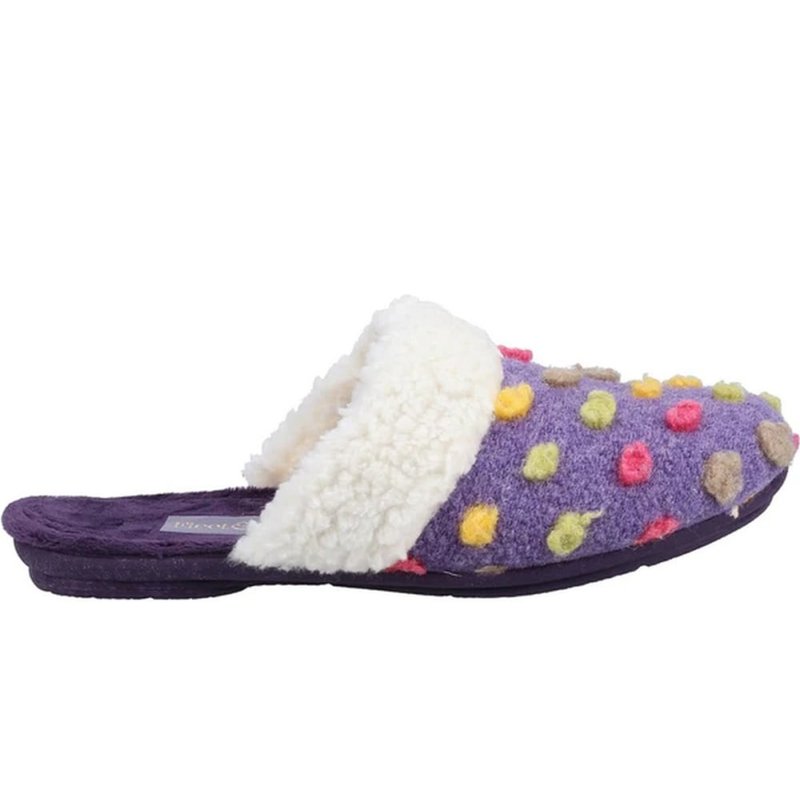 Fleet & Foster Womens/ladies Sycamore Slippers In Purple
