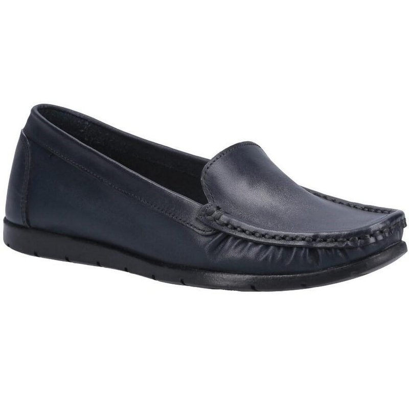 Fleet & Foster Womens/ladies Tiggy Leather Loafers In Blue