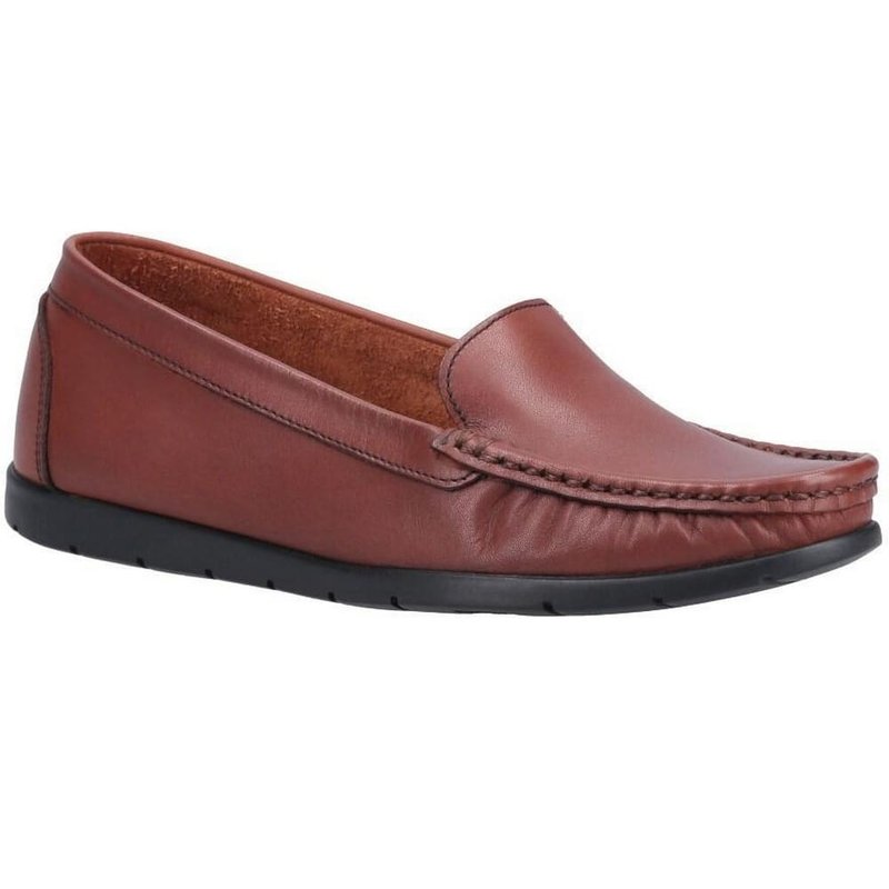 Fleet & Foster Womens/ladies Tiggy Leather Loafers In Brown
