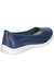 Womens Leather Anne Slip On Shoe - Navy