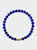 Signature Ball Cuff Bracelet In Deep Blue Bellflowers (Single) - Deep Blue Bellflowers