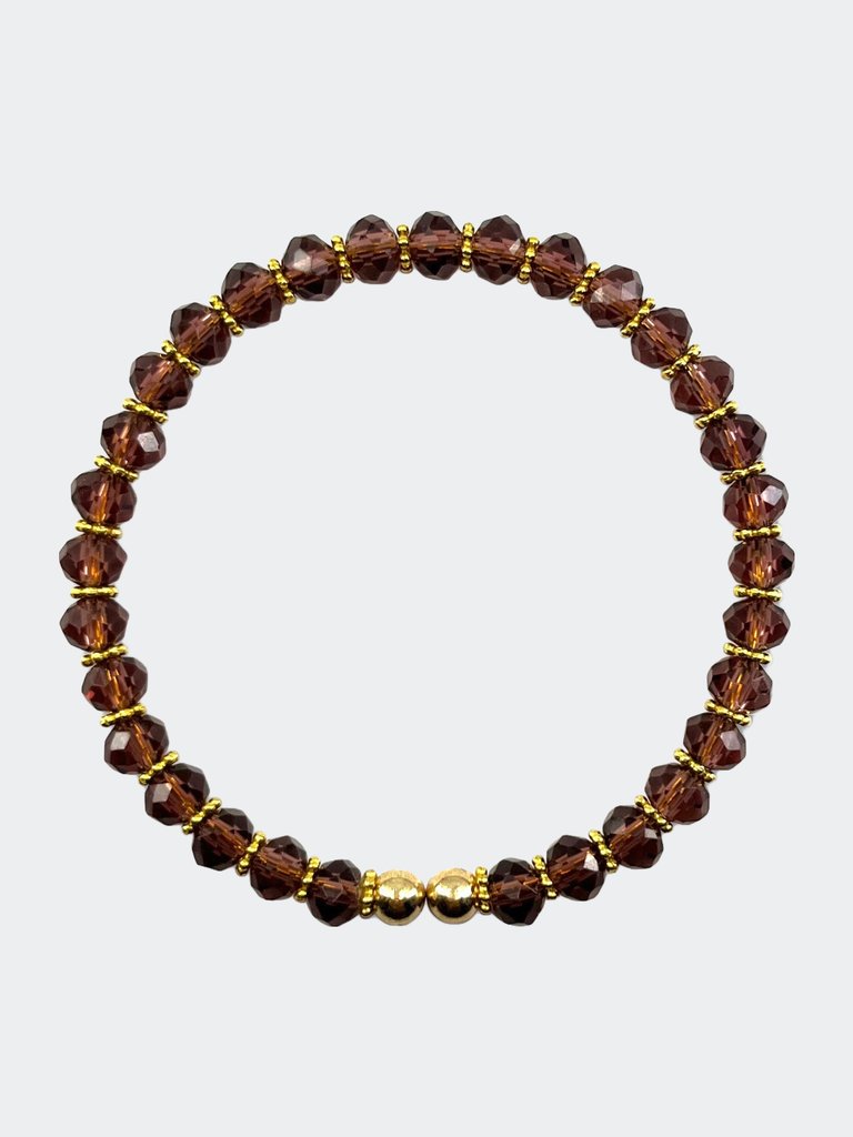 Signature Ball Cuff Bracelet In Mauvey Lilacs (Single) - Mauvey Lilacs