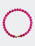 Signature Ball Cuff Bracelet In Pink Hollyhocks (Single) - Pink Hollyhocks