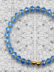 Signature Ball Cuff Bracelet In Porcelain Blue Hydrangeas (Single)