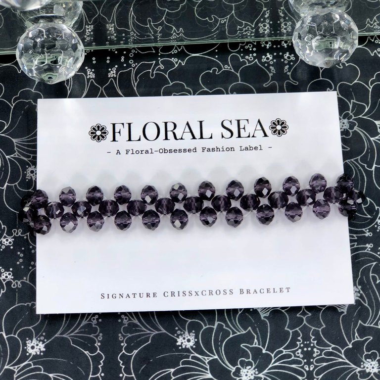 Signature Criss X Cross Bracelet in Modest Violets