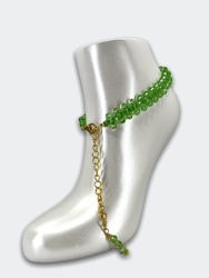 Signature CRISSxCROSS™ Anklet - Pastel Green Dahlias - Pastel Green Dahlias