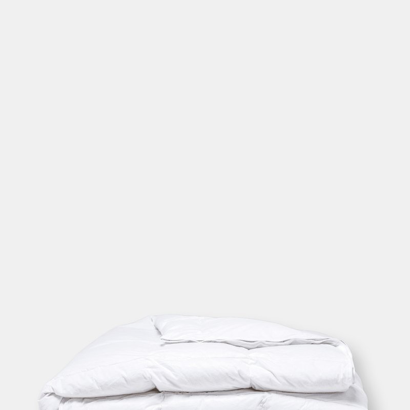 Fluffco Luxury Hotel Down Blended Comforter In White