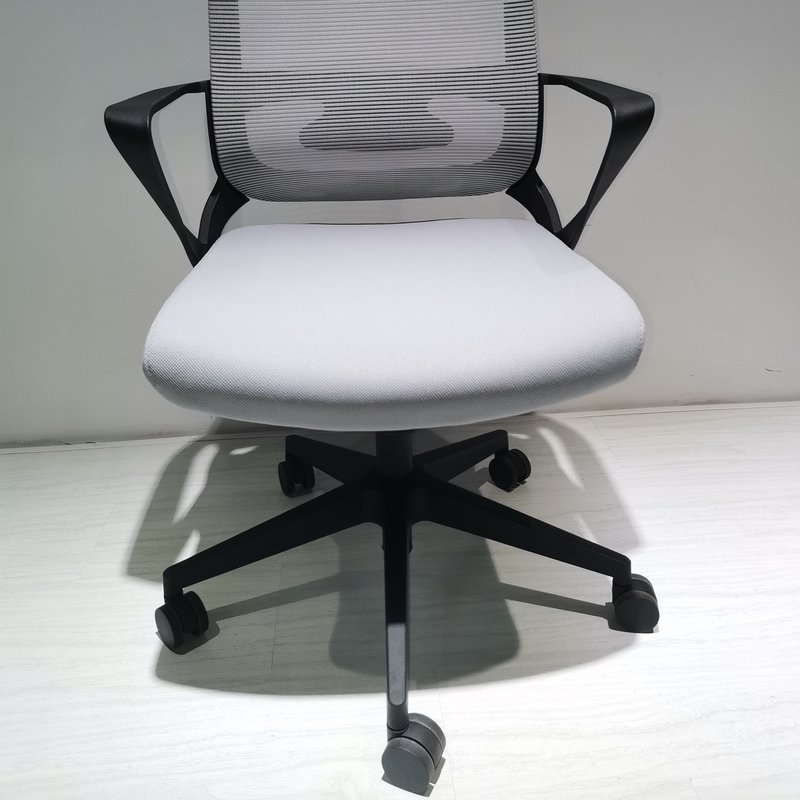 Fm Furniture Cairns Medium Back Revolving Ergonomic Office Chair In White