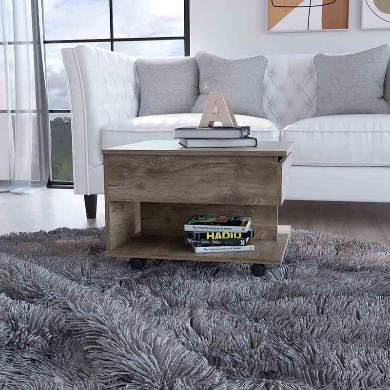 Shop Fm Furniture Portland Lift Top Coffee Table In Brown