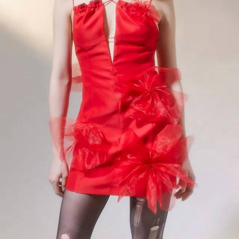 Shop For Love & Lemons Alberta Mini Dress In Red
