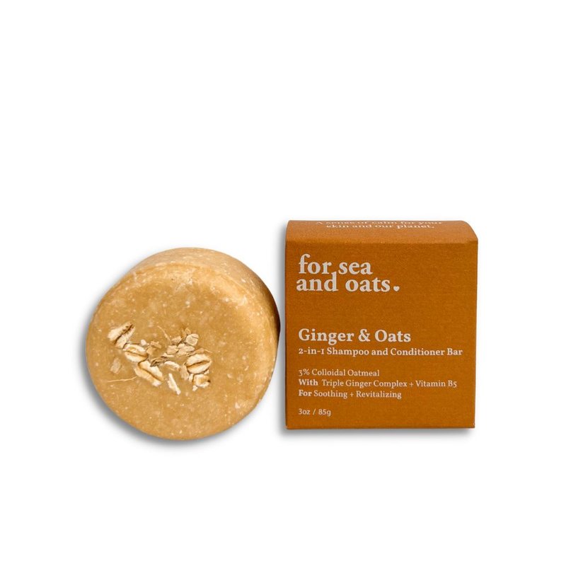 For Sea And Oats Ginger & Oats 2-in-1 Shampoo Conditioner Bar In White