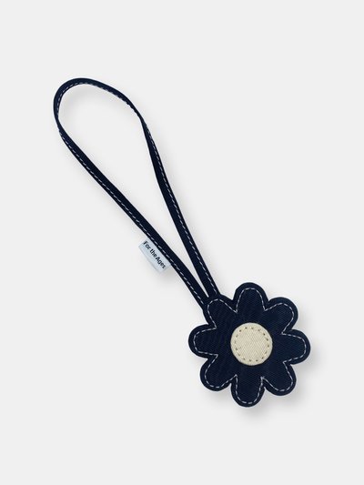For the Ages Black And White Moire Loop Through Flower Charm product
