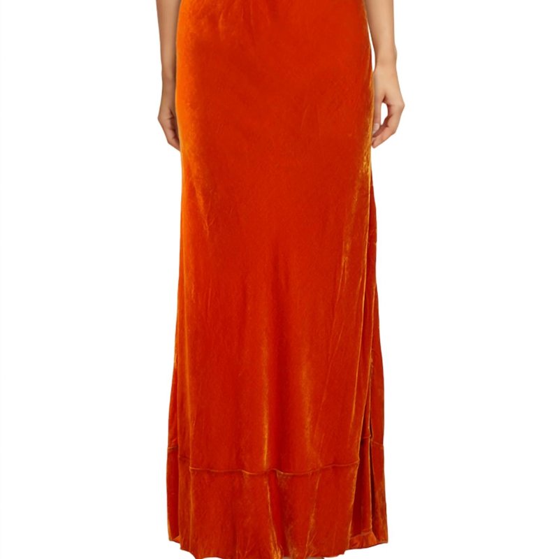 Shop Forte Forte Sleeveless Dress In Orange