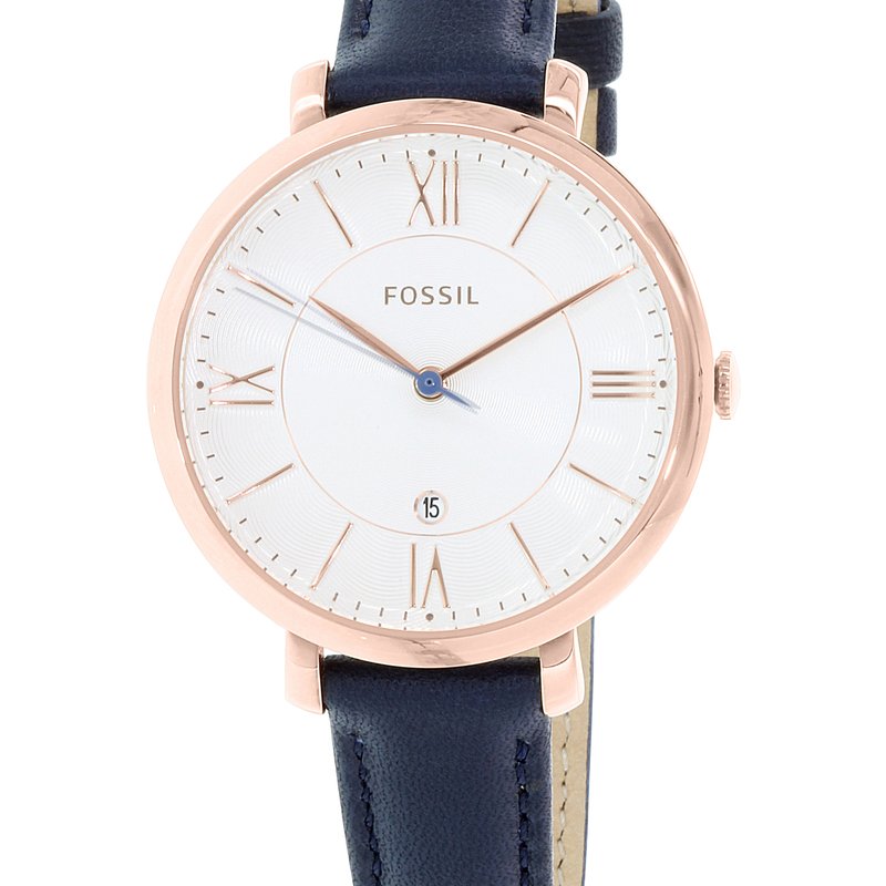 FOSSIL FOSSIL FOSSIL JACQUELINE ES3843 ELEGANT JAPANESE MOVEMENT FASHIONABLE LEATHER WATCH