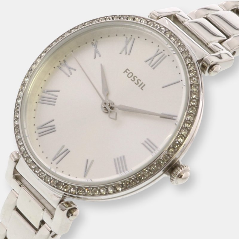 Shop Fossil Women's Kinsey Es4448 Silver Stainless-steel Japanese Quartz Fashion Watch In Grey