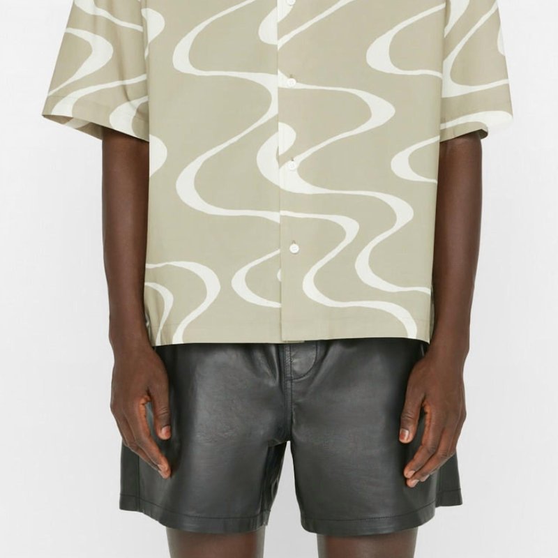 Shop Frame Abstract Wave Graphic Shirt In Green