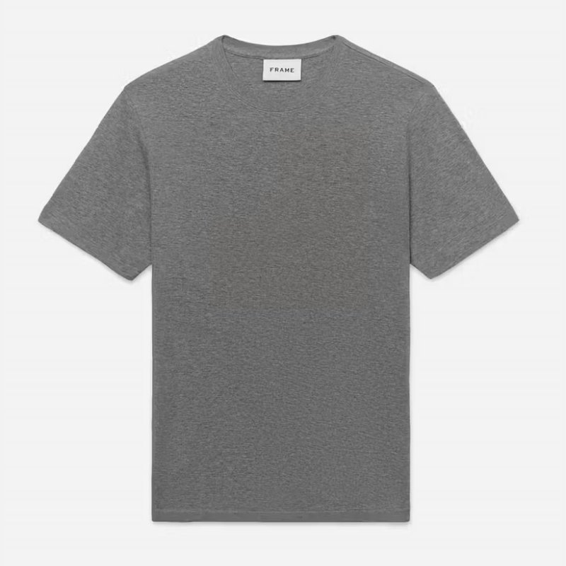 Shop Frame Men's Duo Fold Tee In Grey