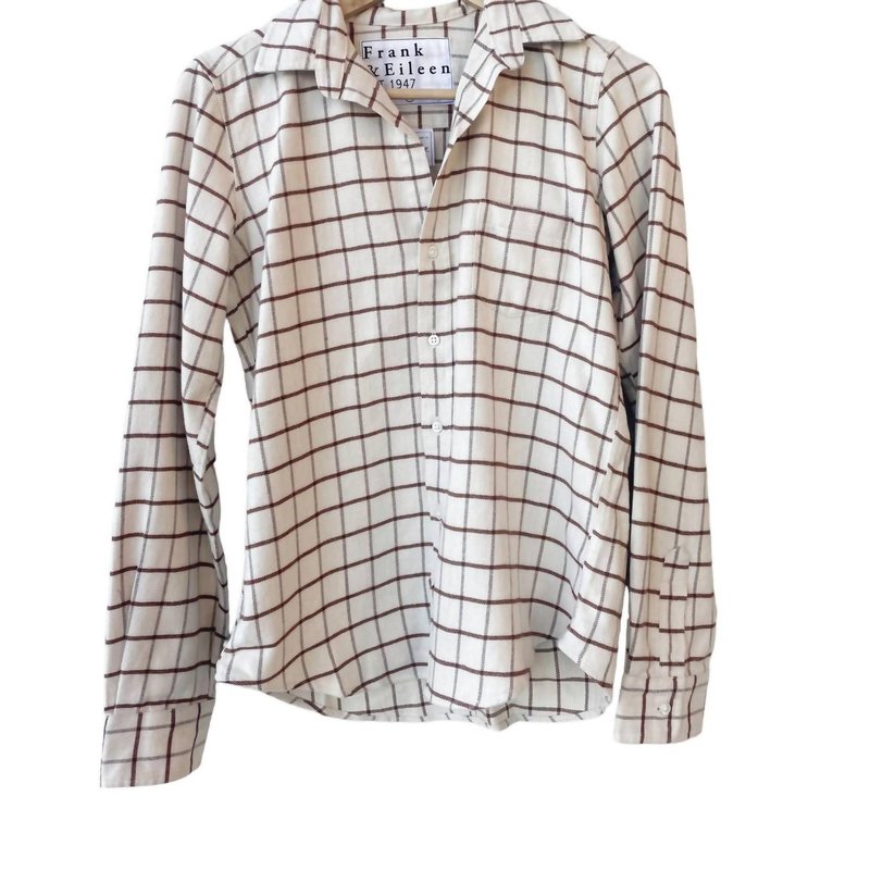 Frank & Eileen Barry Tailored Button-up Shirt In White