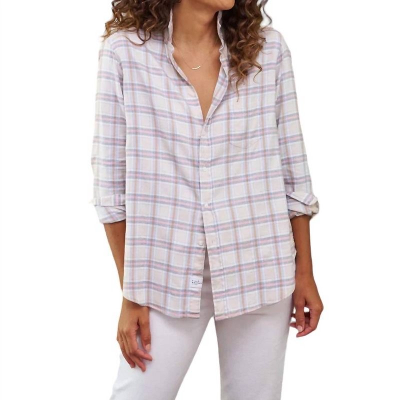 Frank & Eileen Relaxed Button Up Shirt In White