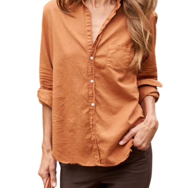 Shop Frank & Eileen Relaxed Button-up Shirt In Brown