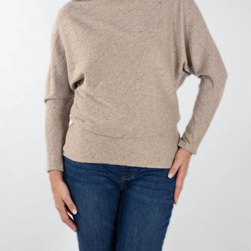 Shop Frank Lyman Sparkling Knit Sweater In Brown