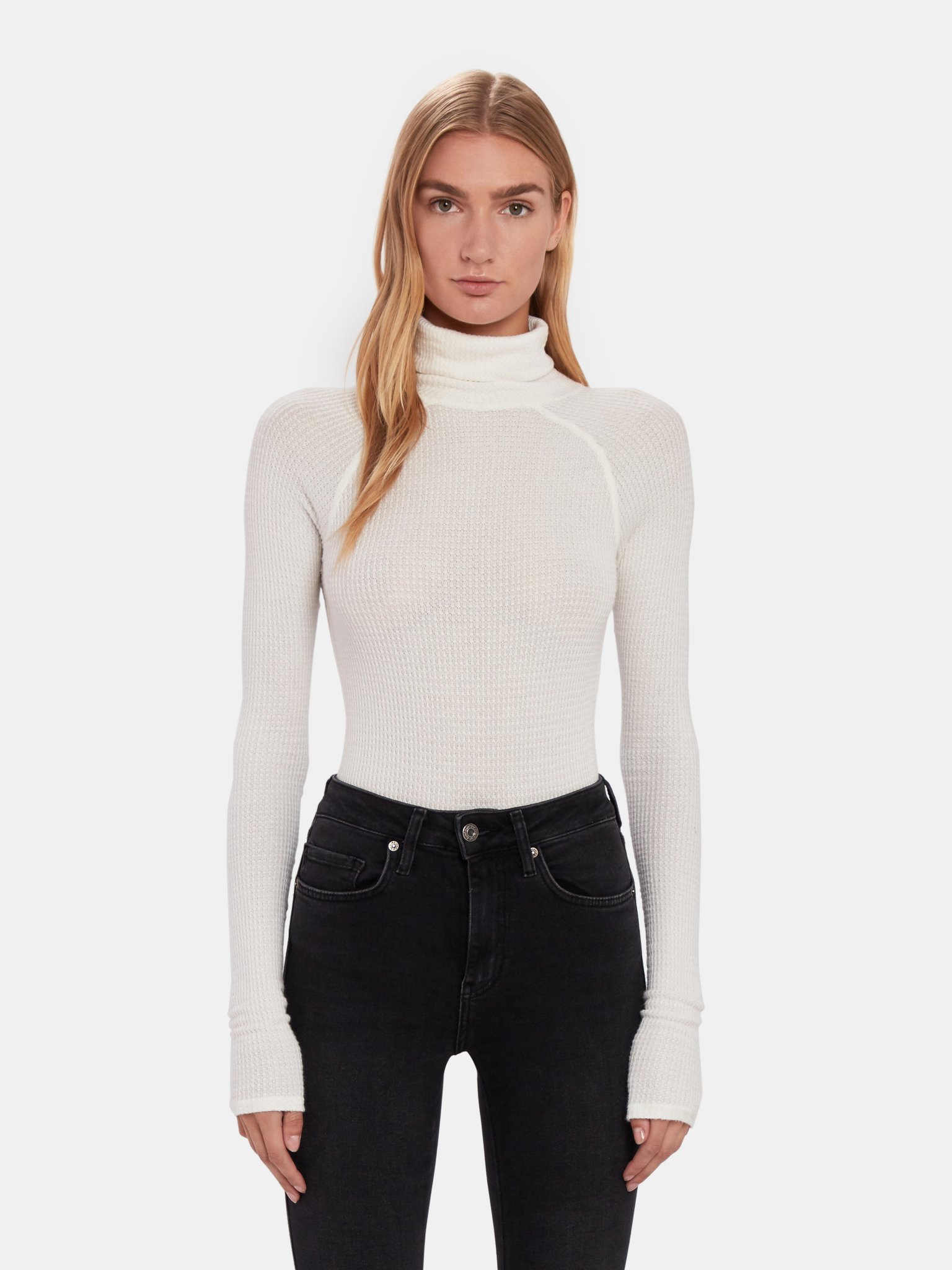 Free People All You Want Thermal Turtleneck Bodysuit | Verishop