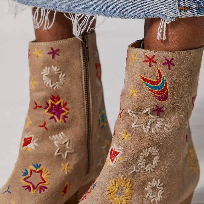Shop Free People Bowers Embroidered Boot In Brown