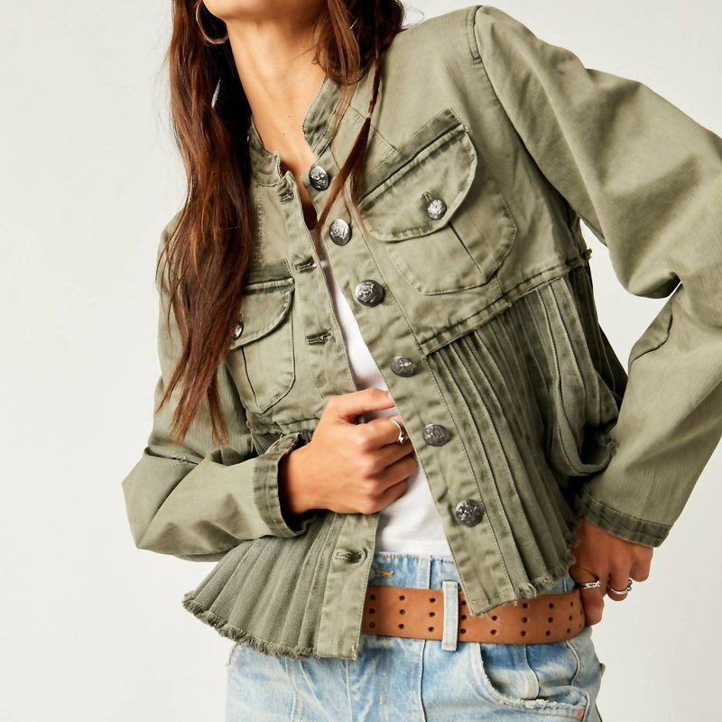Shop Free People Cassidy Jacket In Green